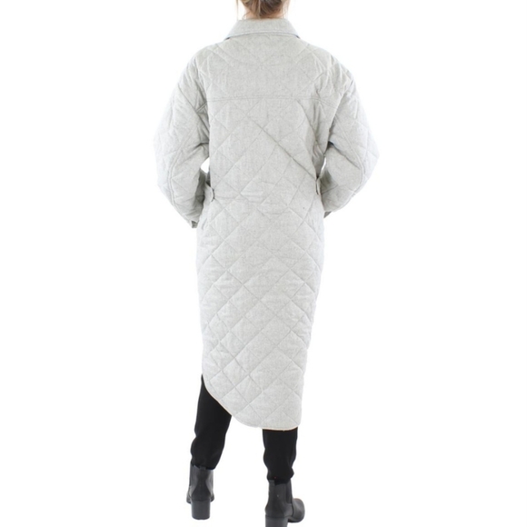 Polo by Ralph Lauren Long Quilted Wool Blend Coat Size XXL Color Grey - Picture 11 of 14